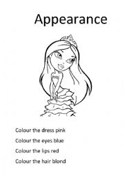 English Worksheet: Appearance