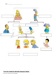 English Worksheet: Family relations