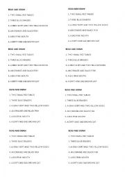 English Worksheet: READ AND DRAW - revision of topics