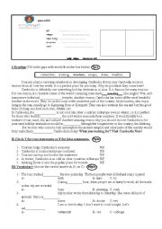 English Worksheet: test for grade 10th
