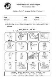 Third grade test occupations