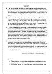 English Worksheet: full-term test for 4form