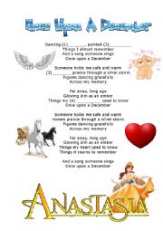 English Worksheet: Once upon a December