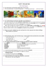 English Worksheet: tales