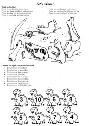 English Worksheet: Dinosaurs