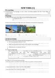 English Worksheet: NEW YORK