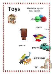 English Worksheet: Toys