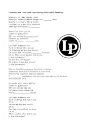 English Worksheet: Lost on you - listening