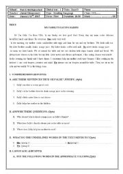 English Worksheet: global exam