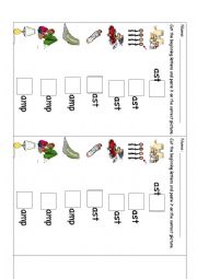 English Worksheet: Words ending in -ast and -amp