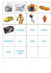 English Worksheet: Toys