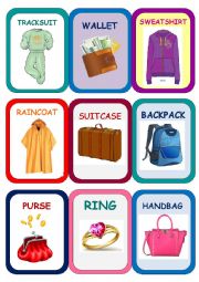 English Worksheet: Clothes Super Memory Game 4