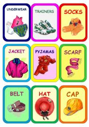 English Worksheet: Clothes Super Memory Game 5