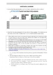 English Worksheet: The Media