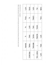 English Worksheet: The sentence wall