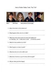 Harry Potter Video Task: The Troll