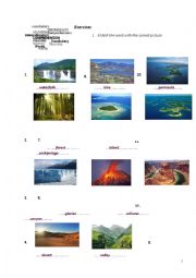 English Worksheet: Geography vocabulary