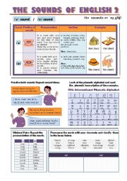 English Worksheet: THE SOUNDS OF ENGLISH 2