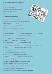 English Worksheet: Present Simple and Continuous 
