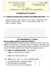 English Worksheet: 5th grade exam