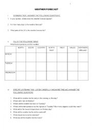 English Worksheet: Brighton and weather 2