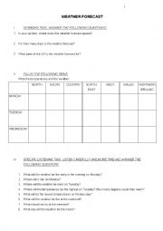 English Worksheet: Brighton and weather 2