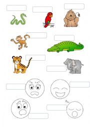 Animals and Emotions puzzle