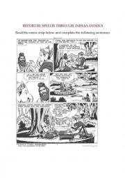 English Worksheet: Reported Speech comics