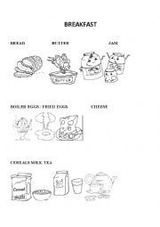 English Worksheet: Breakfast