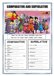 Comparative and Superlative - Dragon Ball Super