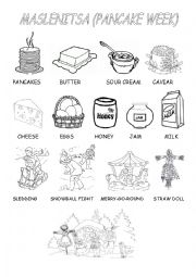 English Worksheet: Pancake week