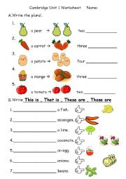 English Worksheet: this/that/these/those