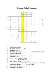 English Worksheet: Treasure Island crossword