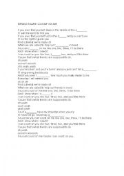 English Worksheet: Bruno Mars- Song