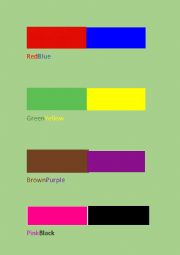 English Worksheet: Colours
