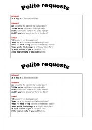 English Worksheet: Polite requests