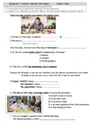 English Worksheet: Jamie Olivers food revolution