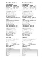 English Worksheet: Pieces of me