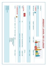 English Worksheet: TRIP TO LONDON WEBQUEST