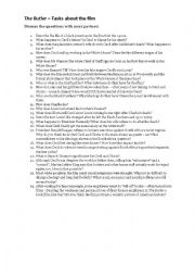 English Worksheet: Tasks about the film 