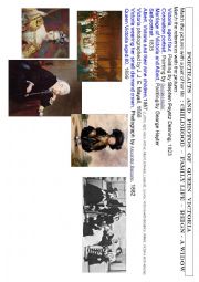 English Worksheet: Portraits and Photos of Queen Victoria