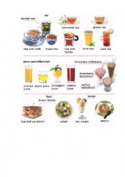 English Worksheet: Drinks