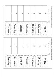 English Worksheet: Days of the week