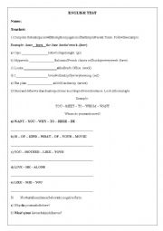 English Worksheet: 8th grade mid term test