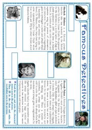 English Worksheet: Famous detectives