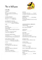 English Worksheet: This is Halloween