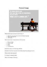 English Worksheet: Forrest Gump