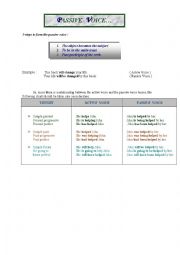 English Worksheet: PASSIVE VOICE : RULES AND EXERCISES