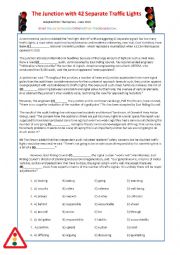 English Worksheet: Traffic Light FCE Reading - Debate - Traffic Stop Role-Play