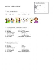 English Worksheet: Past simple - irregular verbs - elementary